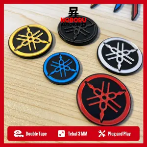 Emblem Garputala Yamaha - Logo Timbul 3CM, 4CM, 4.5CM - Aksesori Motor Premium Simbol Yamaha