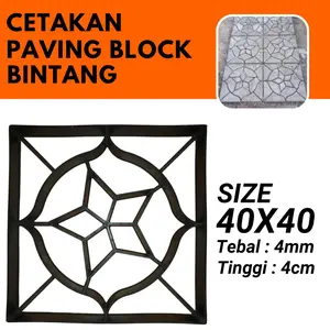 Cetakan Paving Block DIY Mudah dan Praktis Cetakan Jalan - Bintang