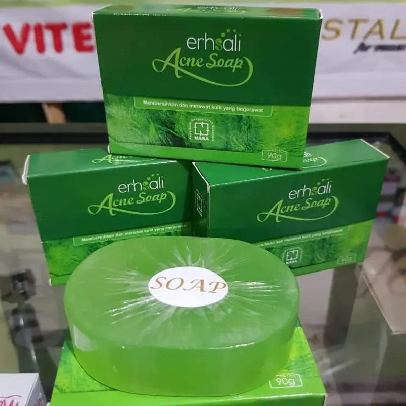 Bebas Jerawat dan Kulit Mulus Alami dengan Sabun Erhsali NASA pembersih badan sabun  mandi Menyembuhkan Soap 1