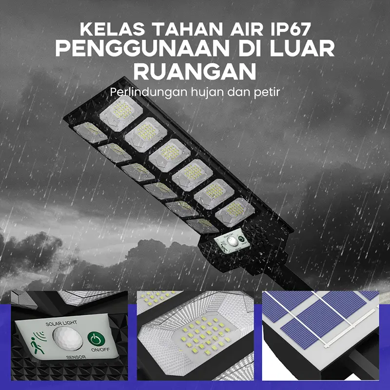 Lampu Solar Tenaga Surya Lampu Jalan solar cell Garansi 3 tahun 4