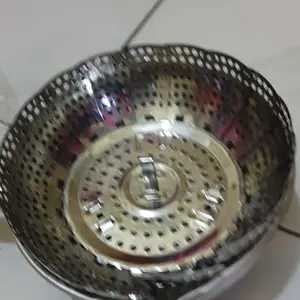 MMM-COD Alas Tatakan Kukusan Bentuk Bunga Fleksibel Steamer Stainless Multifunctional Retractable Tatakan Kukusan Serbaguna Bisa Dilipat Pengukus Makanan Model Bunga (BELI LOKAL)
