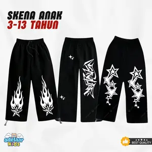 Celana Skena Anak Loosepant Usia 3-13 Tahun Model Skena Bintang Viral Panjang Baggy Pants Distro Premium Kekinian
