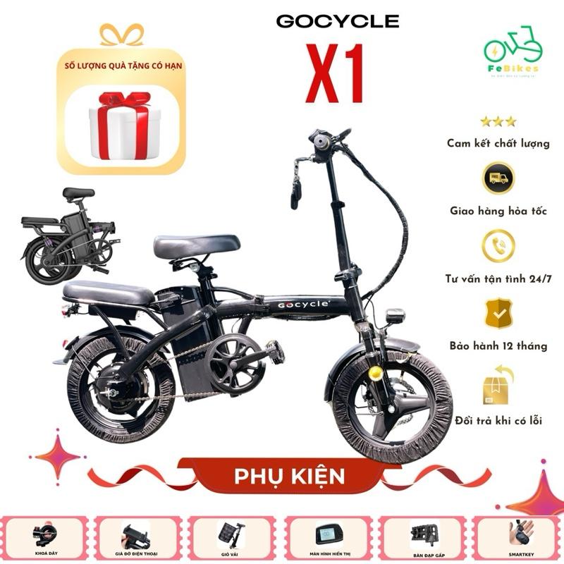 Xe đạp điện trợ lực gấp gọn bỏ cốp xe tiện lợi Gocycle X1 tích hợp Smartkey và giá sạc điện thoại