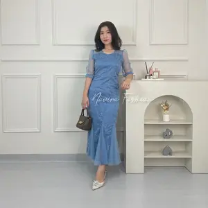 Navira - Claudia Dress - Dress Pesta Wanita - Dress Kondangan - Dress Natal - Dress Tile Payet