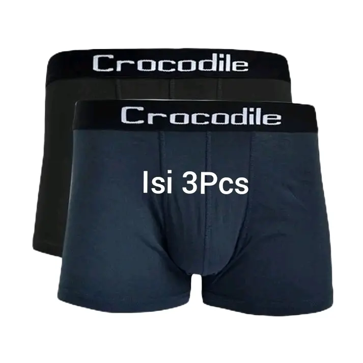 Celana Dalam Laki-laki Dewasa Isi 3Pcs Katun Karet Random Nyaman Boxer Pendek 0
