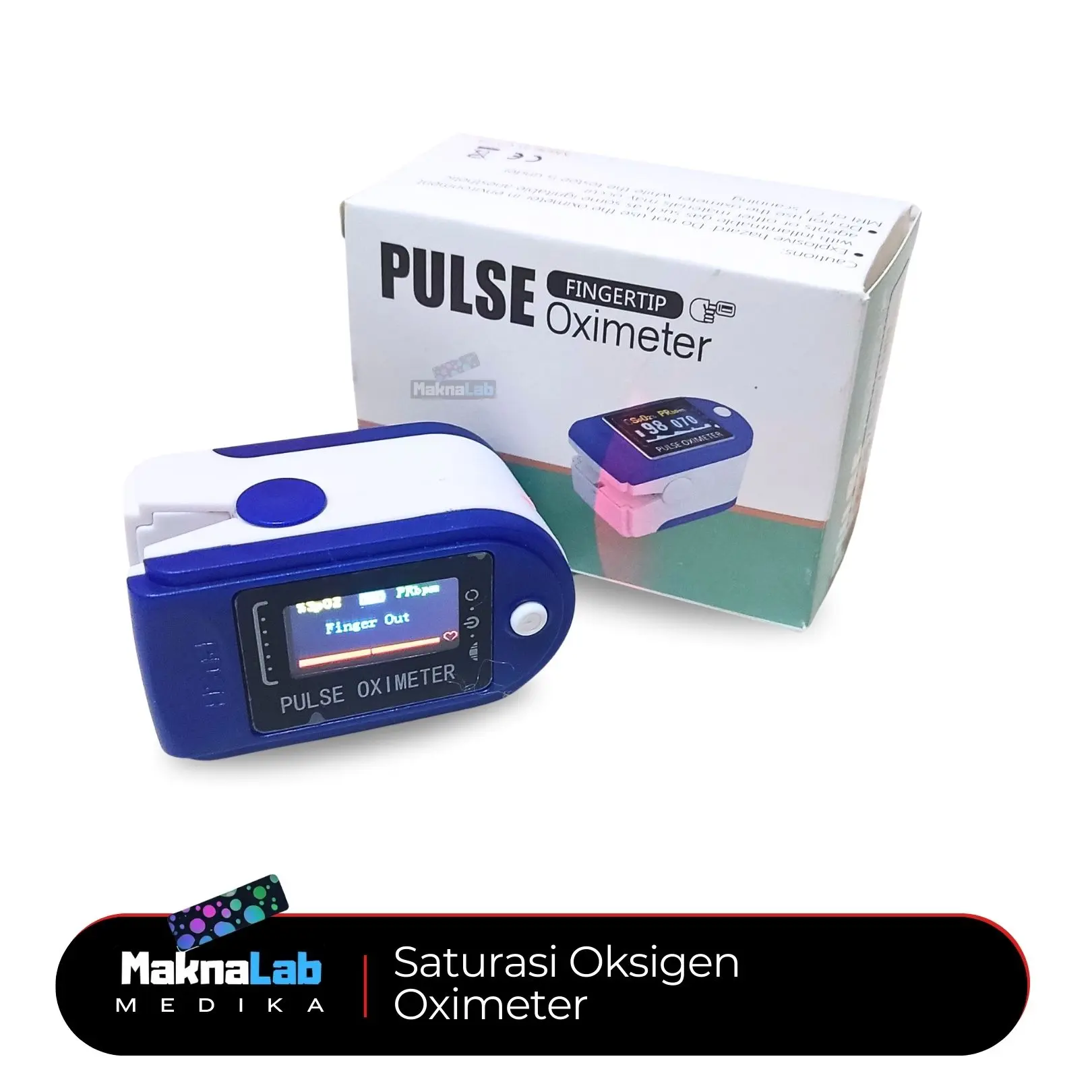 Pulse Oximeter Alat Pengukur Detak Jantung dan Kadar Oksigen