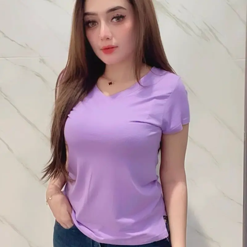 Kaos Spandek V-Neck import bahan melar dan dingin 6