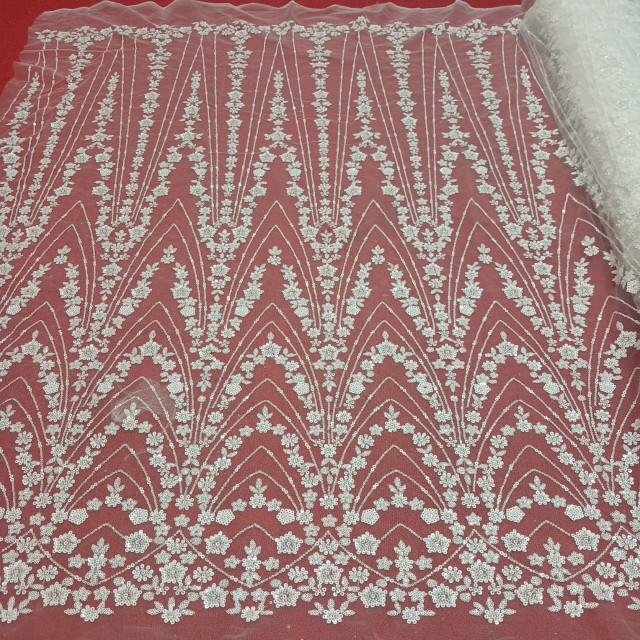 Product Introduction of Tille bordir motif terbaru ful payet bahan kebaya ( harga per 1m )COD 6