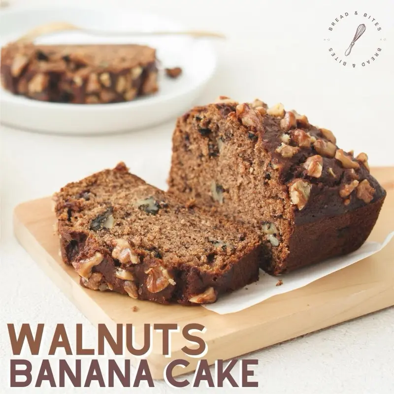 Walnut  Banana Cake / Banana Bread by BREAD & BITES [Personal Loaf 500g, Full Loaf 1000g] Instant/Sameday Only 0