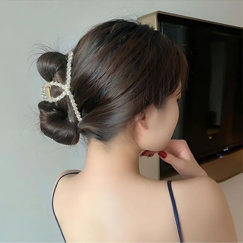 BlackPing-Jepit Rambut Vintage Gold Motif Mutiara Berlian Gaya Fashion Korea Import/Jedai Besi Import Bisa COD Clips 0