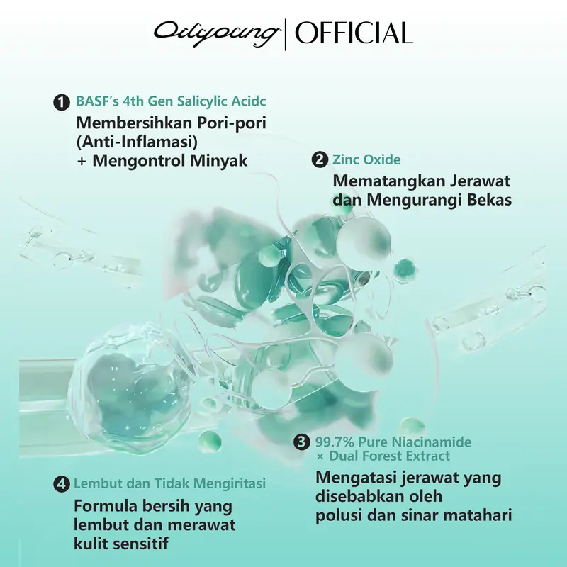 [Creator] Oilyoung Triple Active Anti Acne Serum 10g - Salicylic Acid Acne Drying Lotion Serum Jerawat Acne Treatment Wajah Berjerawat Extract Niacinamide Hyaluronic 2