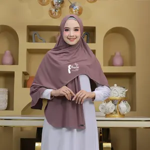 Kesya789-Hijab  Pashmina oval Jersey Premium 180 Cm Kerudung Wanita Muslim Panjang Instan