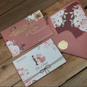 (1-29pcs) Undangan Pernikahan Hardcover plus amplop ecer  - Wedding card