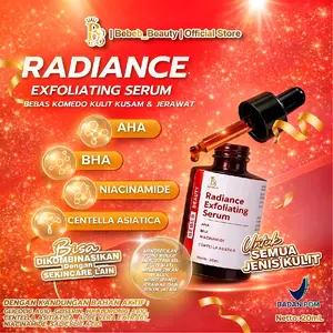 BEBEB BEAUTY RADIANCE EXFOLIATING SERUM BISA MEMBANTU MENGECILKAN PORI-PORI 20ML