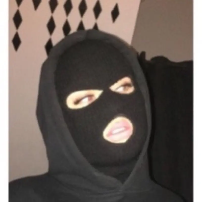 Kupluk Ninja Pria // Sebo Maling   //  Topi Masker // Topeng Ninja  Ready Stock  Lubang 1-2-3 Ready Stock Warna Hitam 3