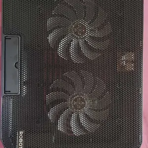 ROBOT Cooling Pad Laptop 10-16 inch Dual Port USB-A Dengan 2 Kipas Pendingin dan Holder untuk Laptop dan HP - ROBOT RCP10 Original - Bergaransi 1 Tahun