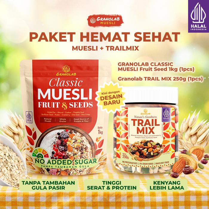 Gambar Paket Bundling Muesli Fruit Seed dan Trail Mix | Kombo Hemat dari GRANOLAB MUESLI INDONESIA Kota Administrasi Jakarta Barat Tokopedia