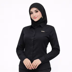 Kemeja Wanita Katun Toyobo Slimfit Atasan Casual Nyaman Model Minimalis Elegan Bahan Premium