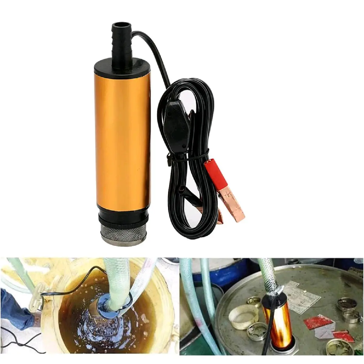 Pompa Celup Sedot Transfer Solar Bensin Dc 12 V 32 Liter per menit Dc 24 V
