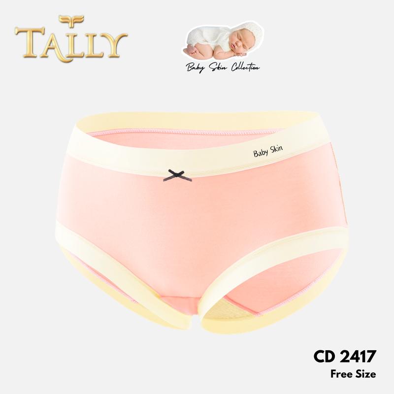 TALLY CD 2417 Celana Dalam Wanita Bahan Katun Baby Skin Fit to L - XL CD Wanita Collection Pakaian Dalam Wanita Lembut dan Nyaman 1