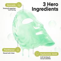 Gambar SKINTERRA Fruit Sheet Mask Vitamin C & Avocado 25g Masker Wajah untuk Mencerahkan Kulit Kusam Kering Melembapkan Intens Dengan Panthenol Allantoin - Avocado, 1 Box dari Skinterra Indonesia Kota Administrasi Jakarta Barat 4 Tokopedia