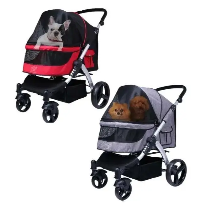 DDHouse Large Size Pet Pram / Dog Stroller for Medium size / Senior / injured Dog / multiple dogs