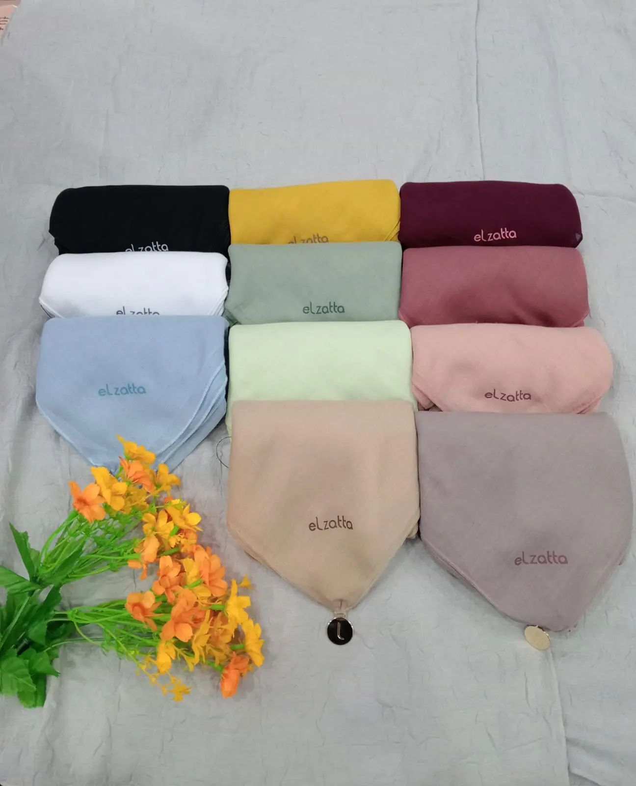 Keisha Paris Elzatta Hijab Polos Paris Premium Include Hologram Nyaman Square Muslim Kerudung