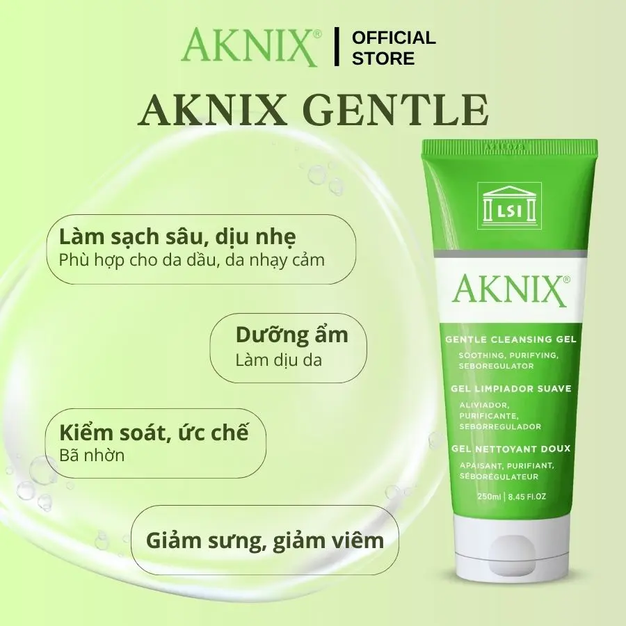 Sữa Rửa Mặt  AKNIX Cho Da Dầu , Mụn Viêm, Mụn Ẩn, Mụn Đầu Đen Nhập Khẩu Pháp | BigBuy360 - bigbuy360.vn