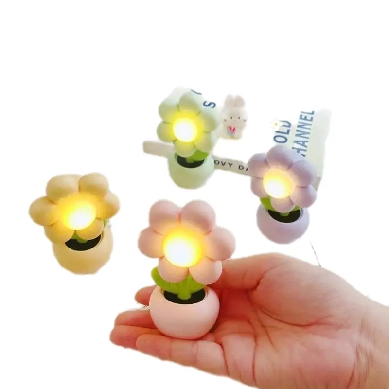Lampu Hias Estetika Motif Bunga Matahari Terang 2