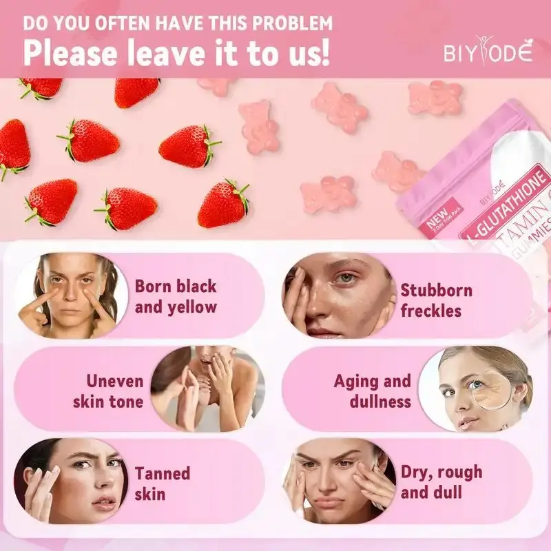 natural glutathione face pack BIYODE L-Glutathione Collagen Gummies |【Travel Size】【BUY 1 GET 1】| Glow  Whitening Healthcare Vitamin – Official Store Edible Fitness Dietary  Supplement Natural Colagen Nails Bathroom Hair Beauty