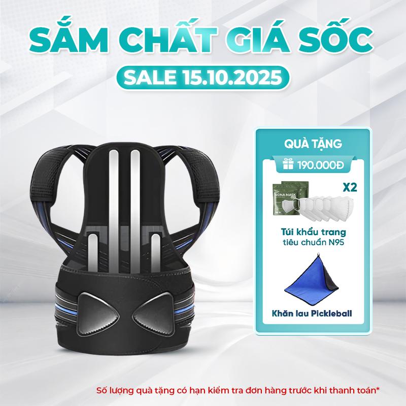 Đai Tư Thế Lưng Cao Cấp NEVOR DCG04 Hỗ Trợ Chống Gù Toàn Diện 4 Thanh Hợp Kim Hỗ Trợ Lưng Công Thái Học