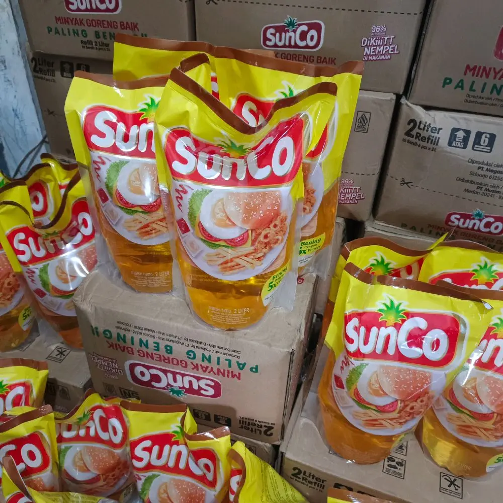SunCo Minyak Goreng 2 Liter X 2 PCS - Minyak Goreng Berkualitas Tinggi untuk Memasak Lebih Baik