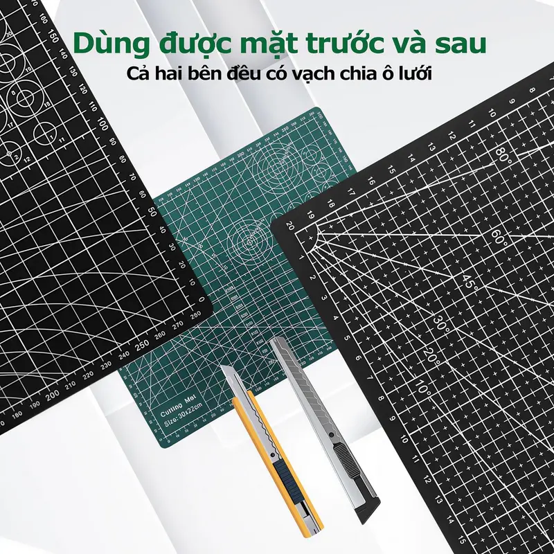 Bảng cắt PVC tự liền chống trượt khổ A2/A3/A4