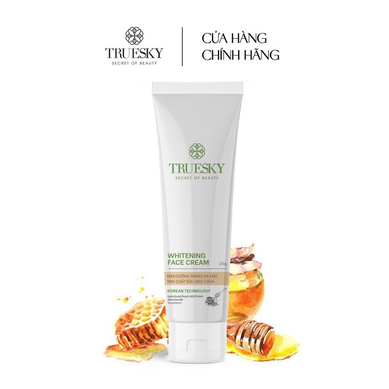 Kem dưỡng trắng da mặt tinh chất sữa ong chúa Truesky Whitening Face Cream -…