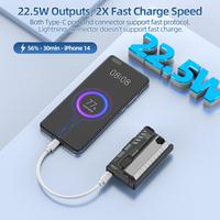Promo GOOJODOQ AD4022 Mini Power Bank with Type C Plug & PD22.5W Fast ...
