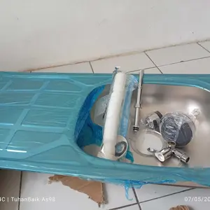 Paket Lengkap Wastafel cuci piring Kitchen Sink cuci piring tempat cuci piring stainless Set Keran Kran Wastafel bak cucipiring stainless sus 304 wastafel dapur wastafel sink  kitchen