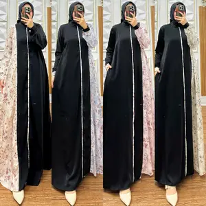 dress premium bahan marbella silk anti uv bahan adem nyaman mewah gamis lebaran kondangan anti kusut flowy  Muslim Dewasa Remaja  Pesta abaya
