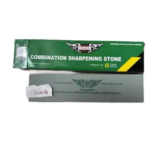 Fukuda Batu Asah Pisau Dapur Combination Sharpening Stone Greenblack Silicon Carbide Superior Quality 20cm / PENGASAH PISAU / BATU GOSOK /