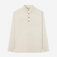 Gambar DUHA Kemeja Polo Linen Lengan Panjang - Sand - Qawi - L dari Duha Muslim Wear Kota Tangerang 2 Tokopedia