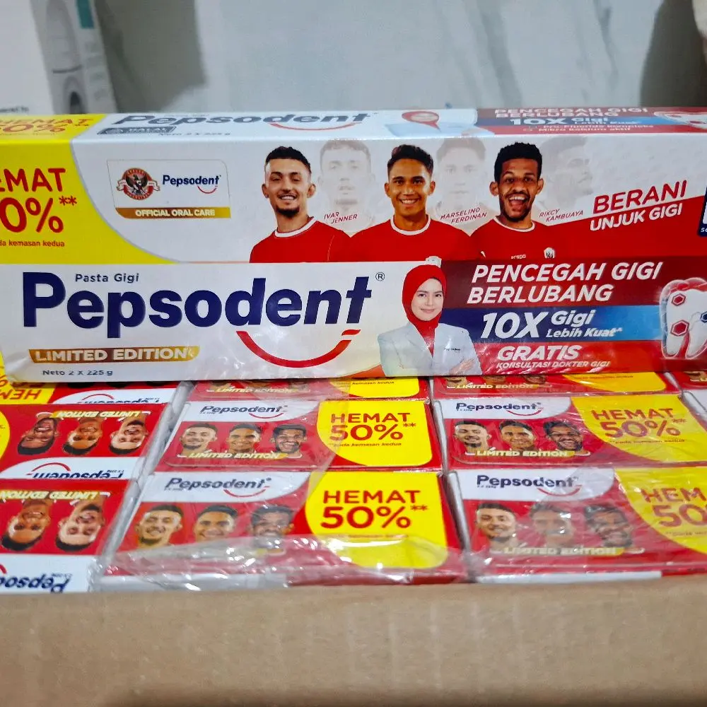PEPSODENT 225GRAM ISI 2 KEMASAN TERBARU EXP 2028