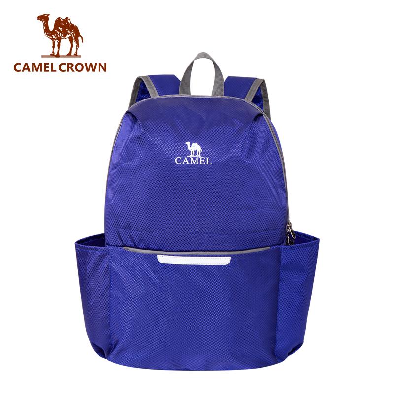 CAMEL CROWN Balo nhẹ Balo đạp xe nam Túi gấp màu trơn Túi thể thao ngoài trời Túi du lịch leo núi dành cho nữ (16L) 133DB02006