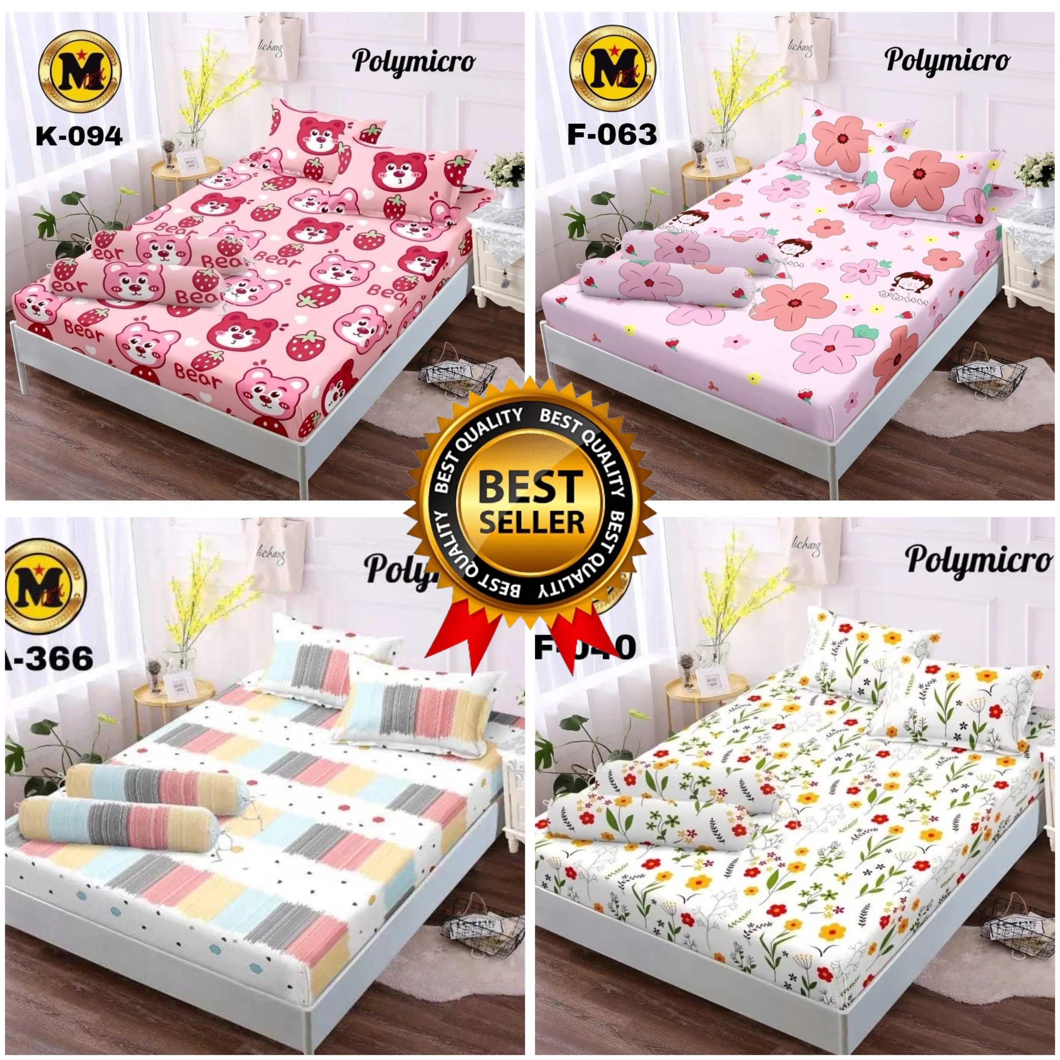 (SPREI NYA SAJA TANPA SARUNG BANTAL & GULING) Sprei Batangan Motif Karakter Semua Ukuran Ada Terbaru Terlaris Aesthetic Bahan Katun