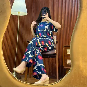 Sapasara - Setelan Baju Tidur Wanita Baby Doll One Set Celana Panjang Kain Rayon LD 110 Busui Friendly Kancing Lembut Nyaman untuk Remaja