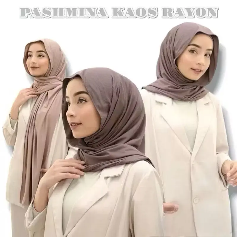 ￼PASHMINA KAOS RAYON PREMIUM//PASHMINA TURKI SHAWL