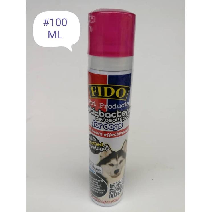 Fido Dog Anti Bacterial Aerosol Spray 100ml Anjing