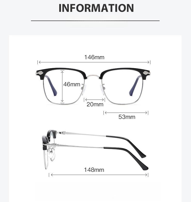 Product Introduction of （Bisa COD）Kacamata Baca Anti Radiasi Lensa Plus Lensa Baca dan Jalan Lensa Double lensa Bifocal Frame Modis Unisex Pria Wanita Cewek Cowok bifokal 605 0