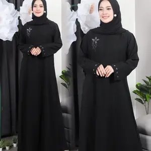 ABAYA LEBARAN HANUM WANITA 2026 mewah ,cantik simple tepi elegan