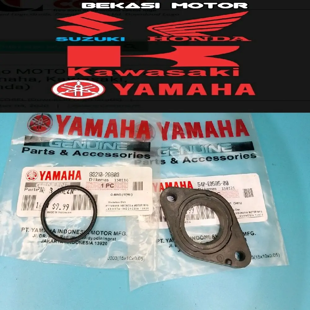 Fiber Karet Oring Paking Intake Maniful Yamaha Mio j Soul Gt Fino Fi Xride 115 Ebonit Intek Bonit Manipul Motorcycle