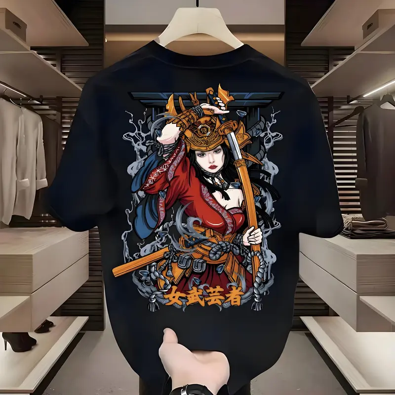 Kaos Samurai Wanita - Desain Unik dan Stylish untuk Pecinta Seni Jepang 0