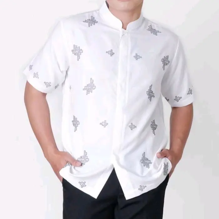 S M L XL  XXL  XXXL  XXXXL  baju kemeja koko dewasa bahan katun poli  premium tebal adem nyaman di pakai Muslim Dewasa